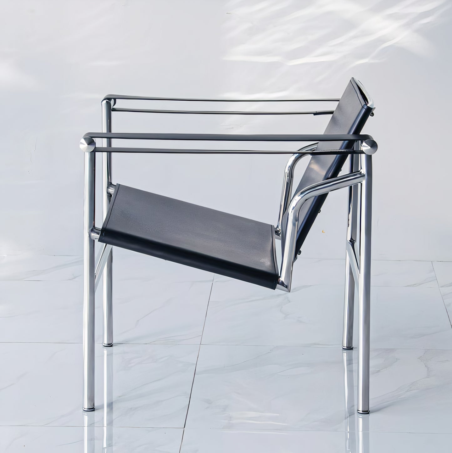 Mid-century Modern Steel Frame Armchair