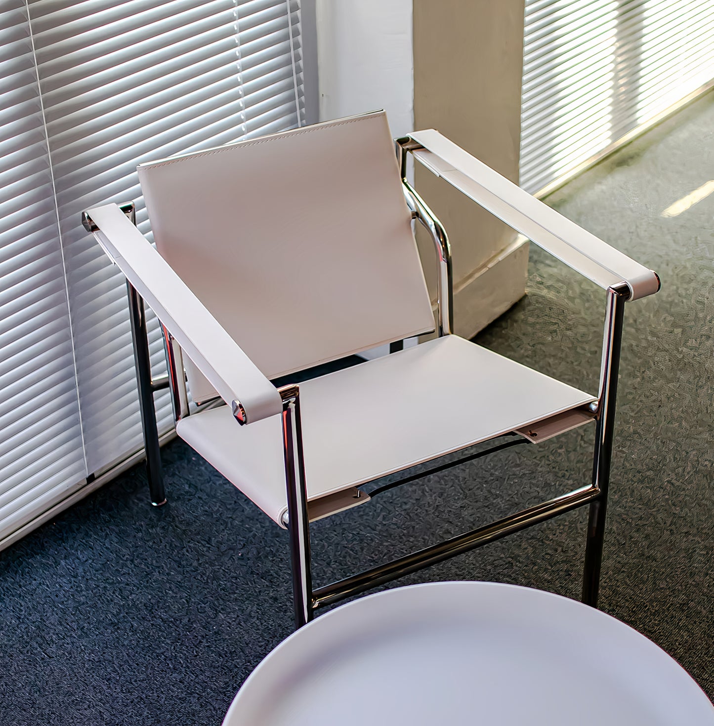 Mid-century Modern Steel Frame Armchair