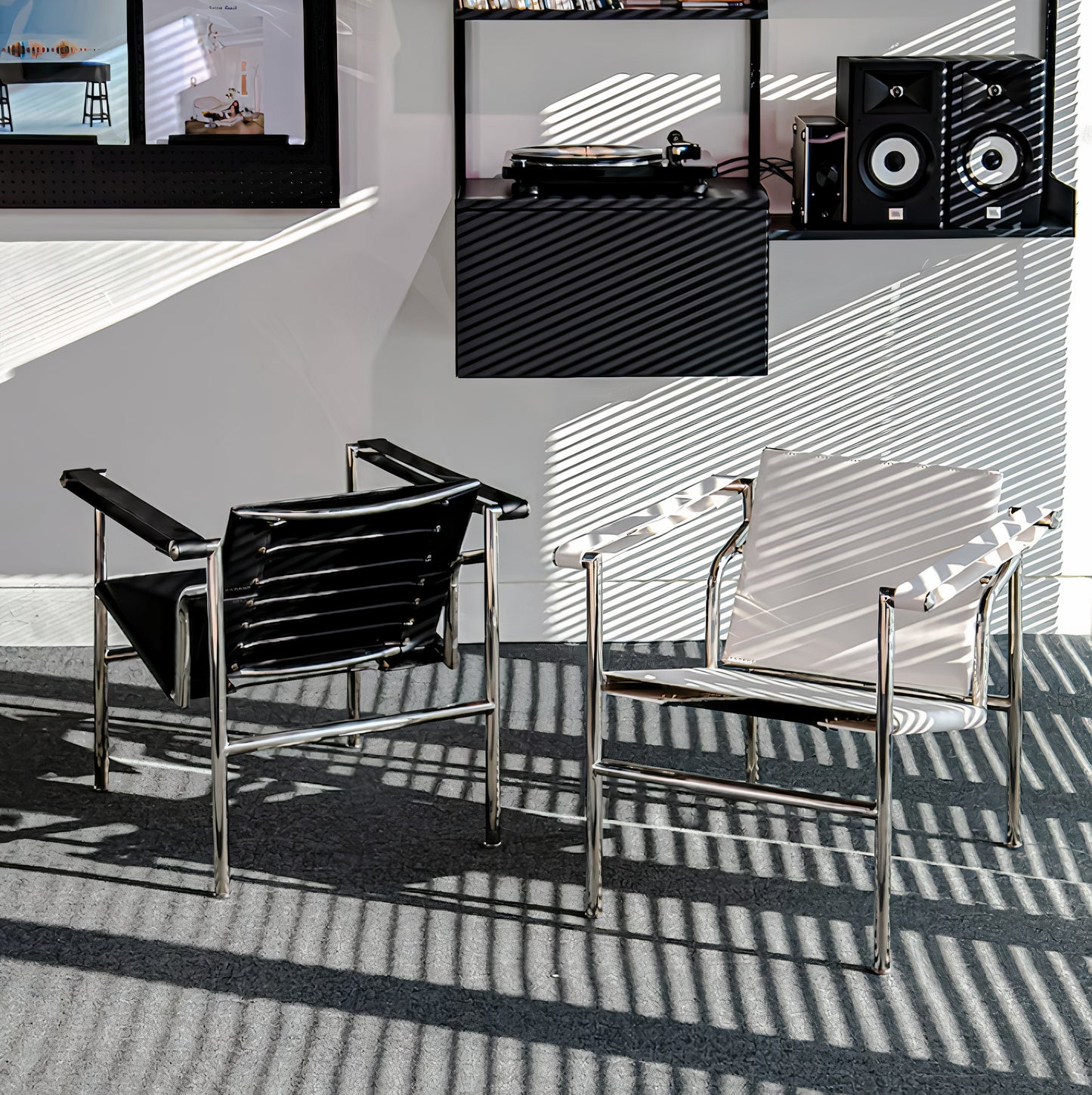 Mid-century Modern Steel Frame Armchair