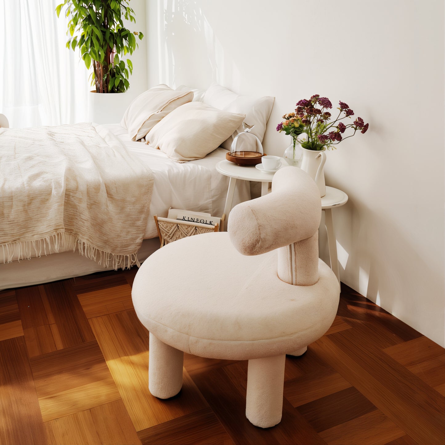 Wool Fabric Accent chair