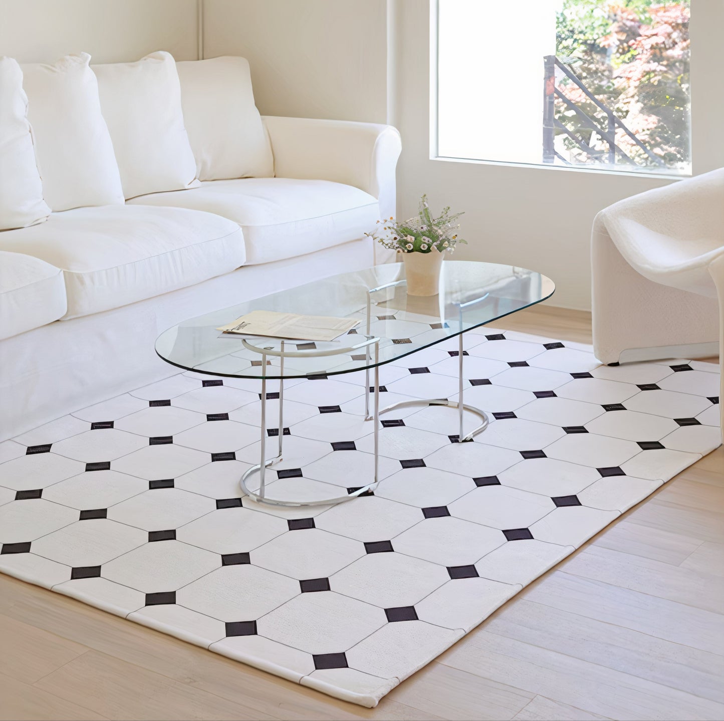 Simple Classic Tile Rug