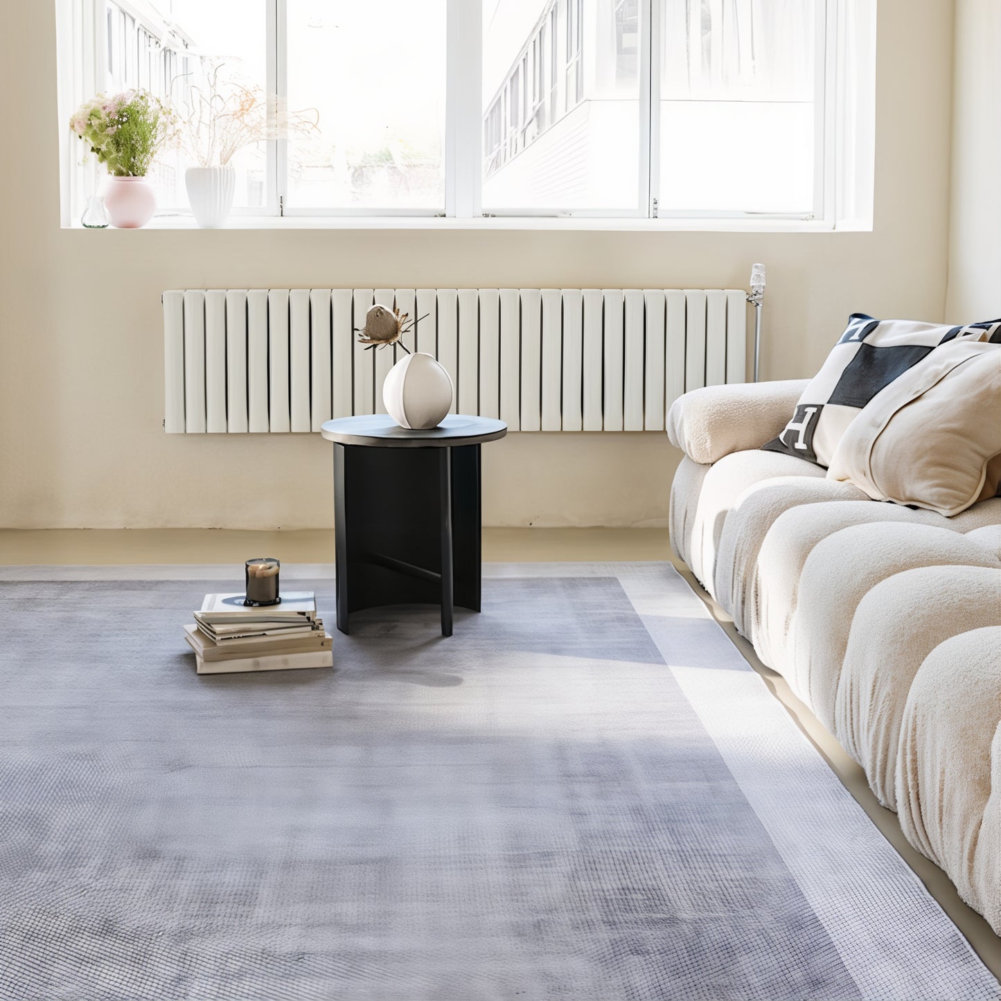 Border Pattern Washable Rug