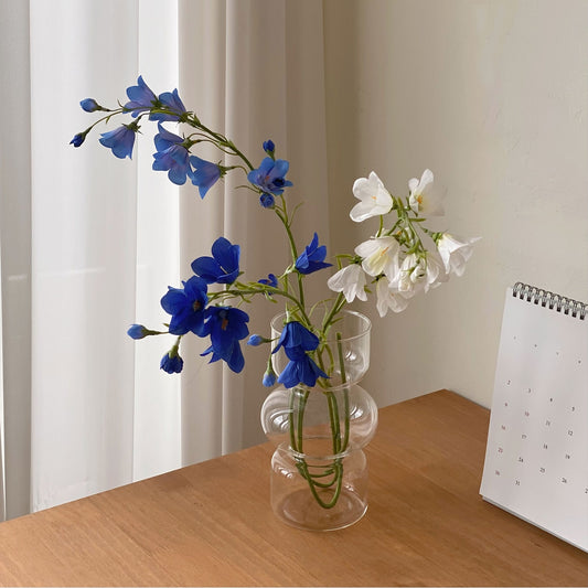 Tiered Opaque Glass Vase