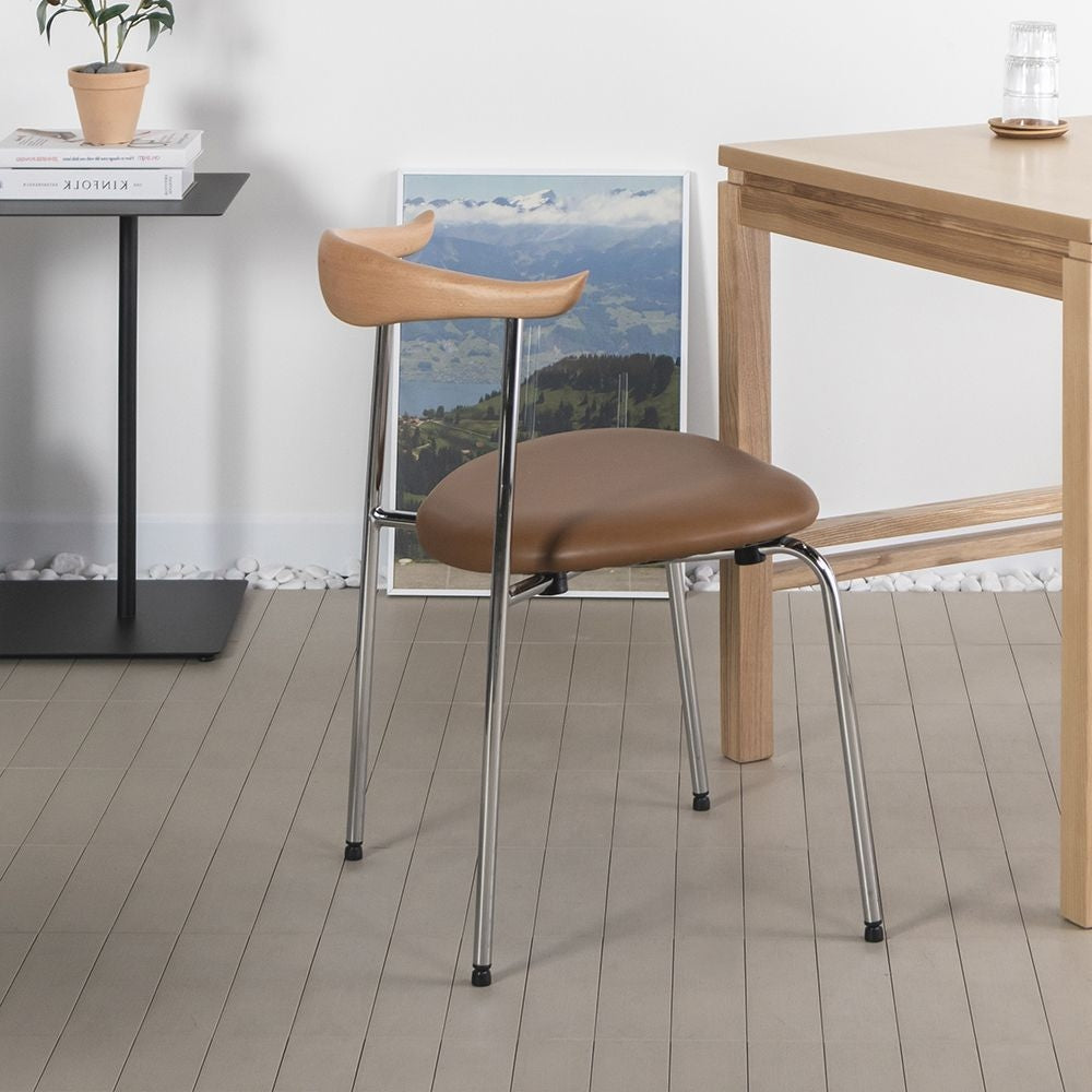 Mid Century Wooden Back Dining Chair