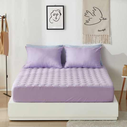 100% Cotton Stay Quilted Mattress Cover - detail view