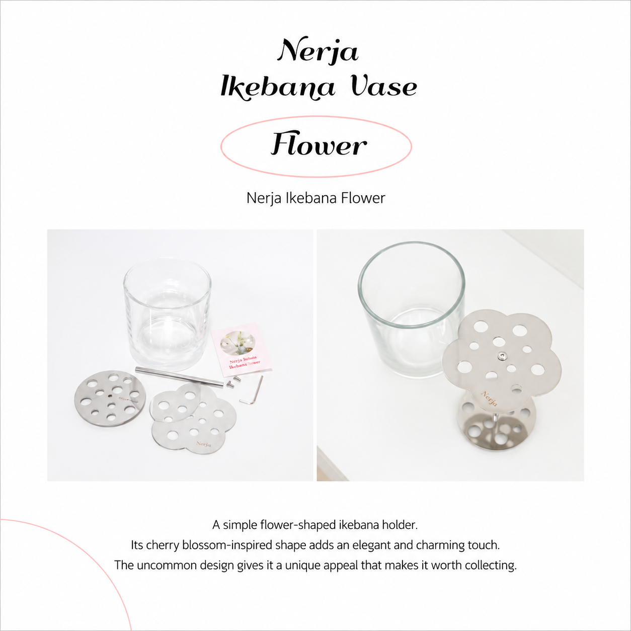 Nerja Stainless Ikebana Vase
