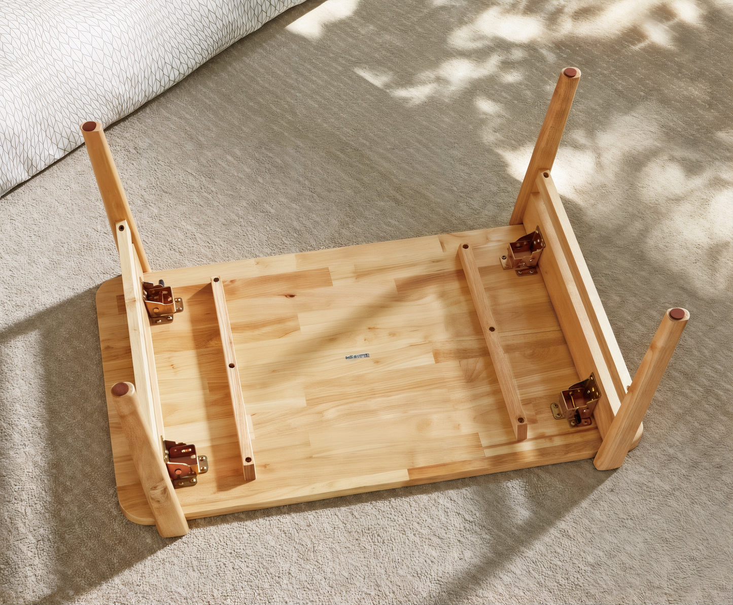Solid Wood Foldable Low Coffee Table