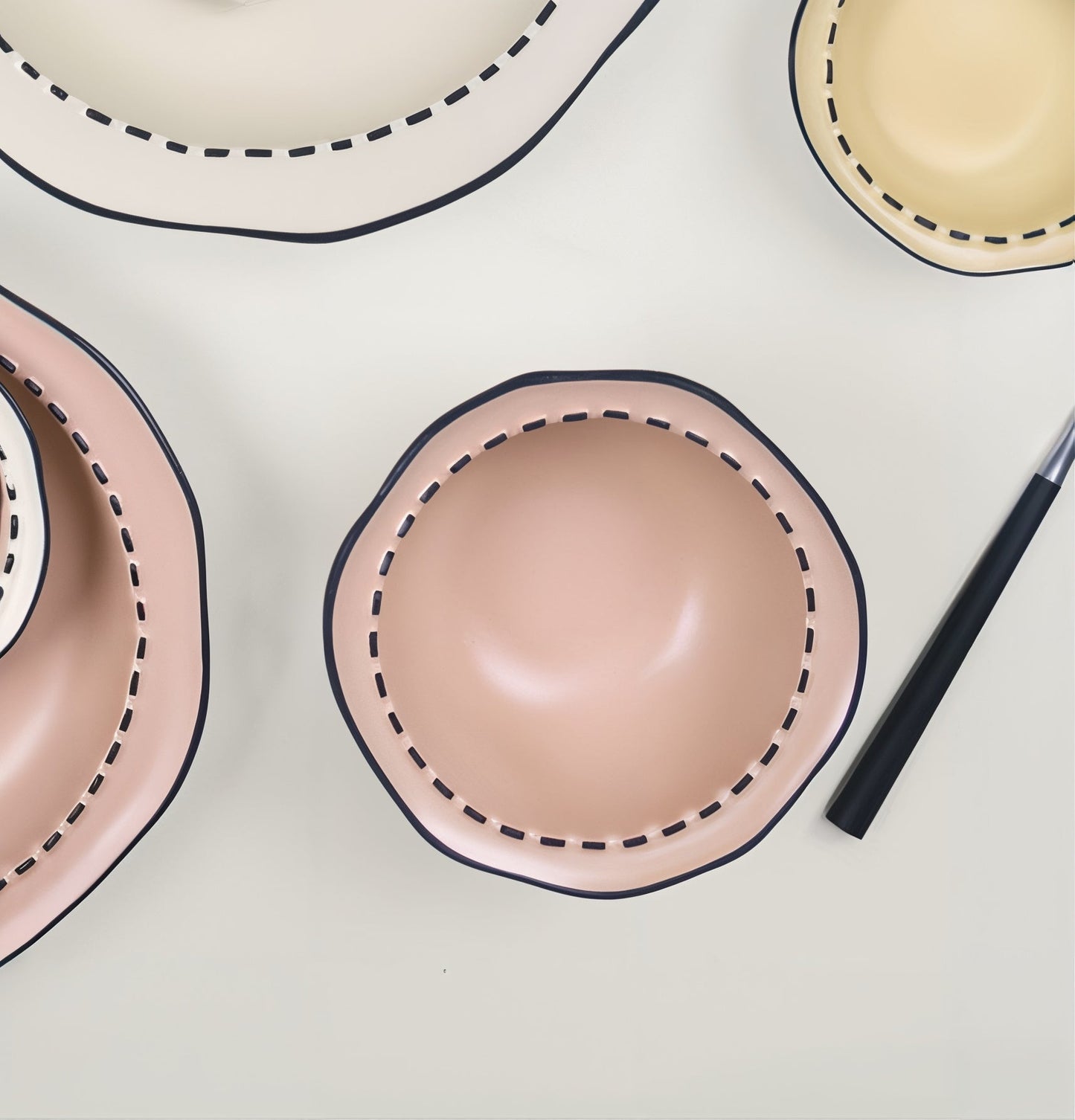 Black Stitch Cereal Bowl