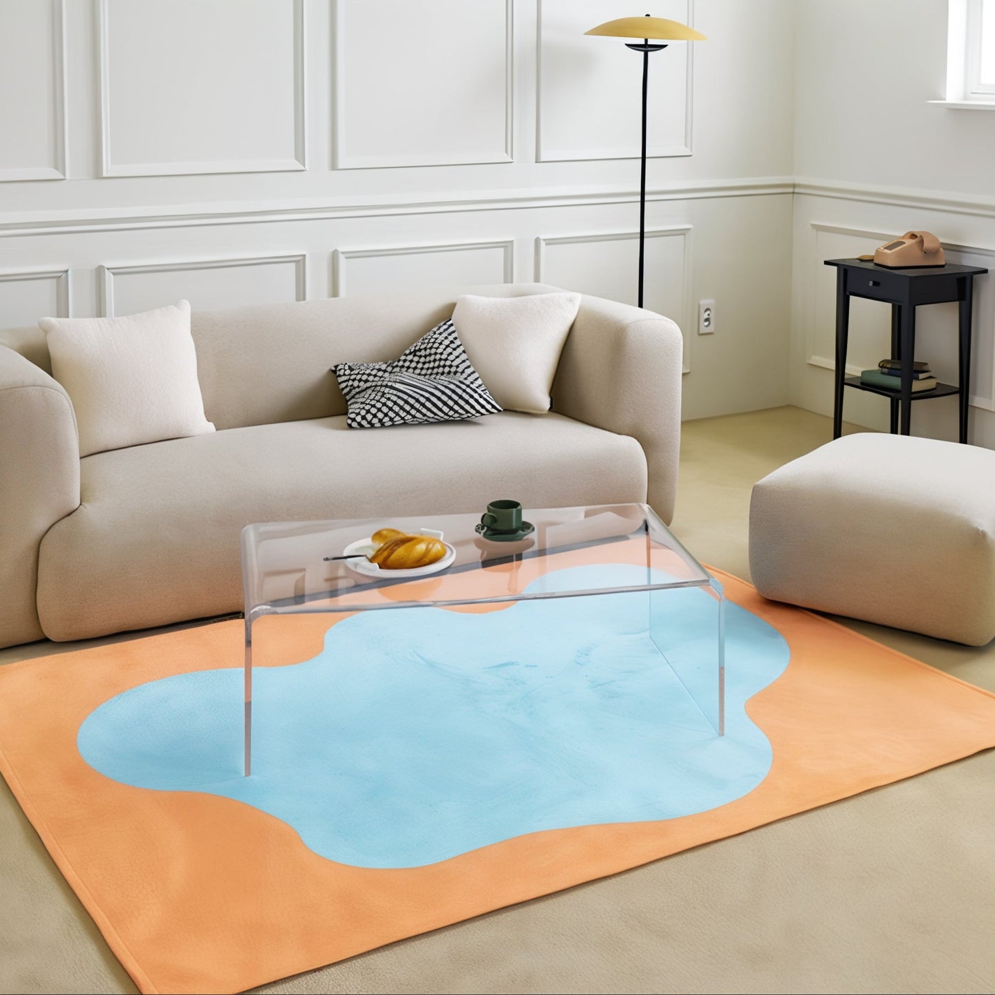 Microfiber Graphic Rug