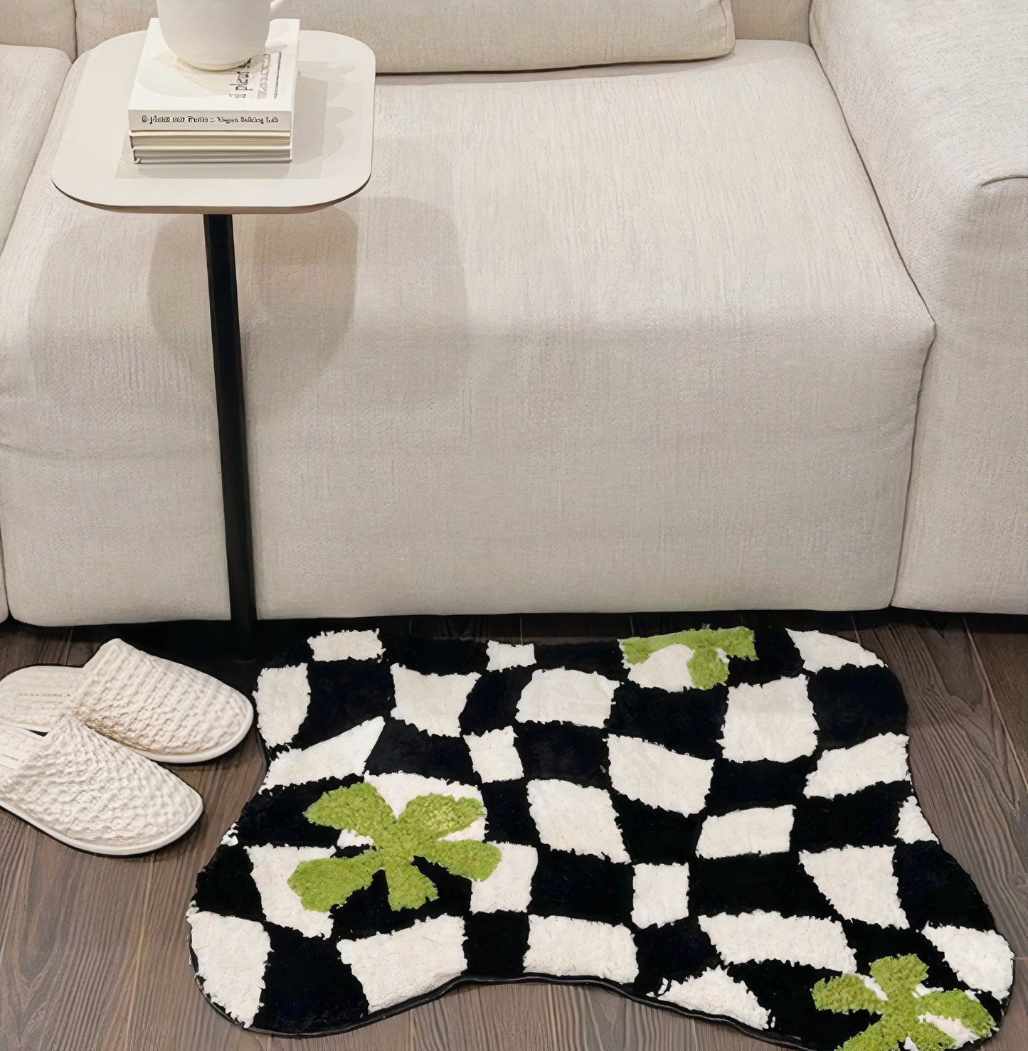 Checkered Accent Rug