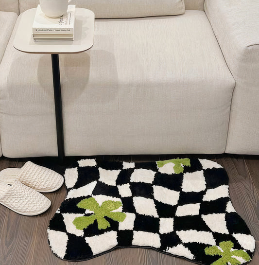 Checkered Accent Rug