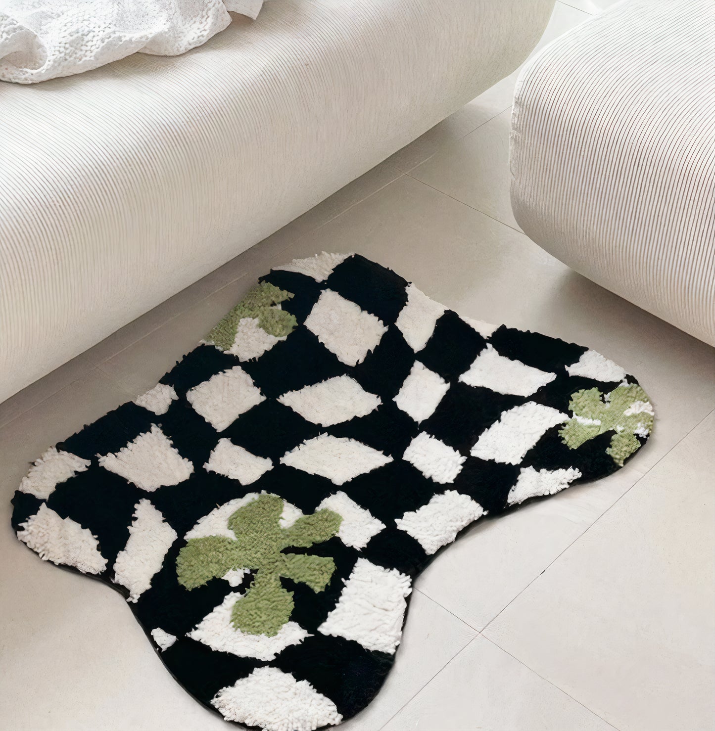Checkered Accent Rug