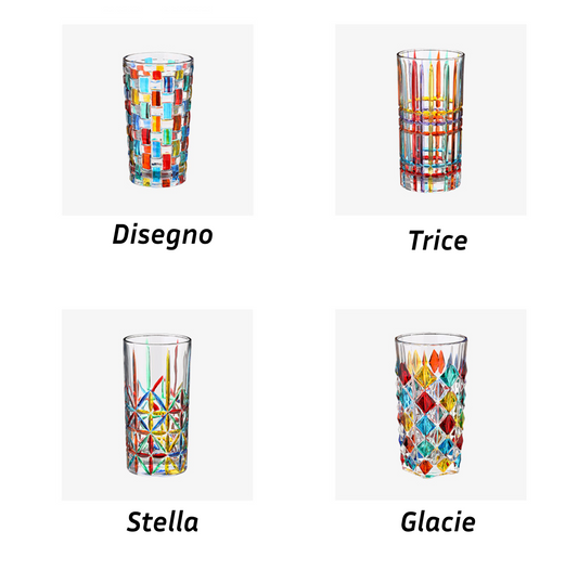 Party Prism Glass Cup Set of 2