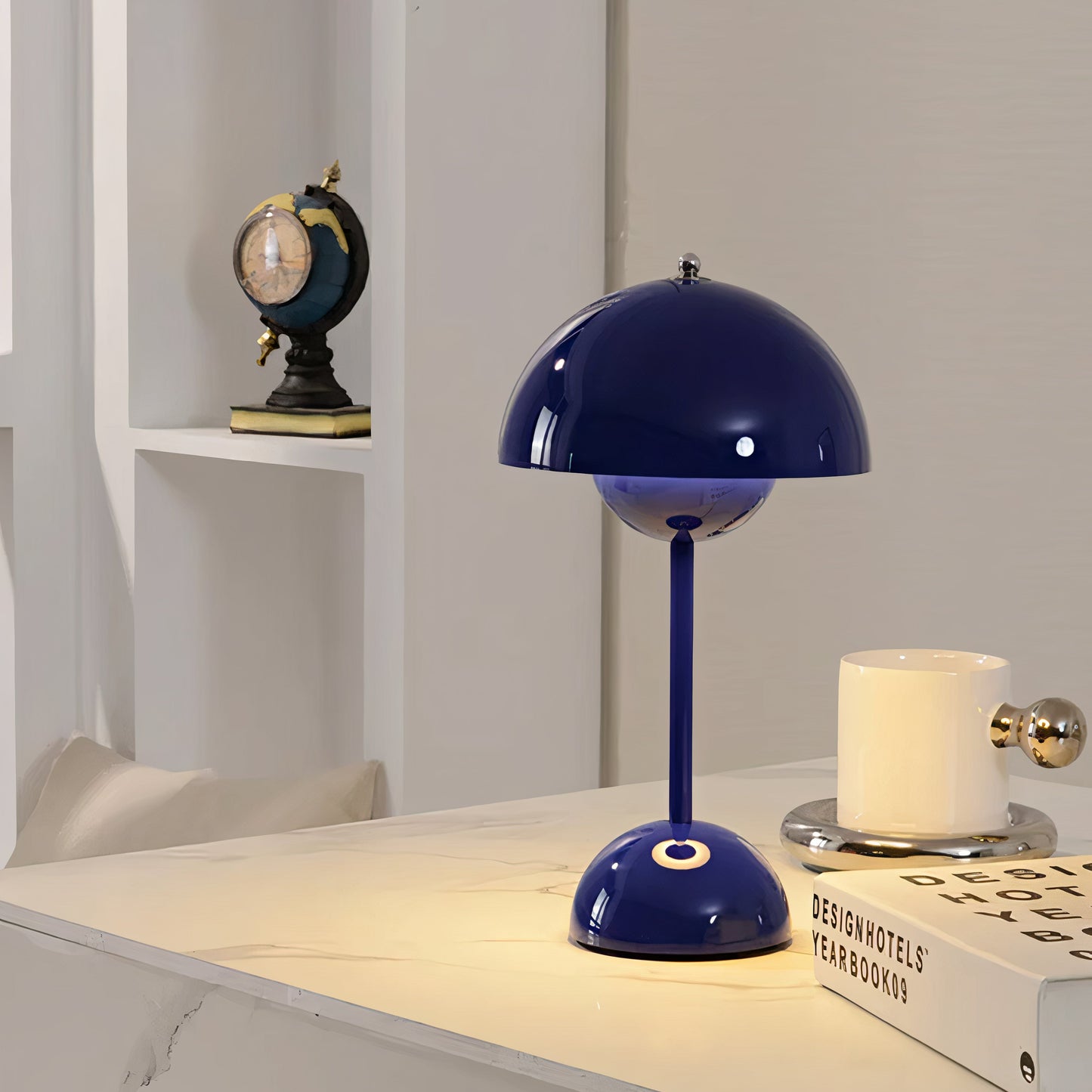 Gloss Dome Cordless Table Lamp
