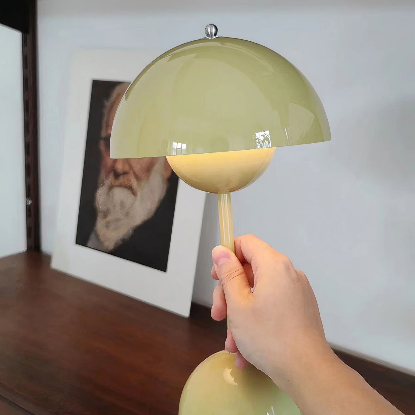 Gloss Dome Cordless Table Lamp