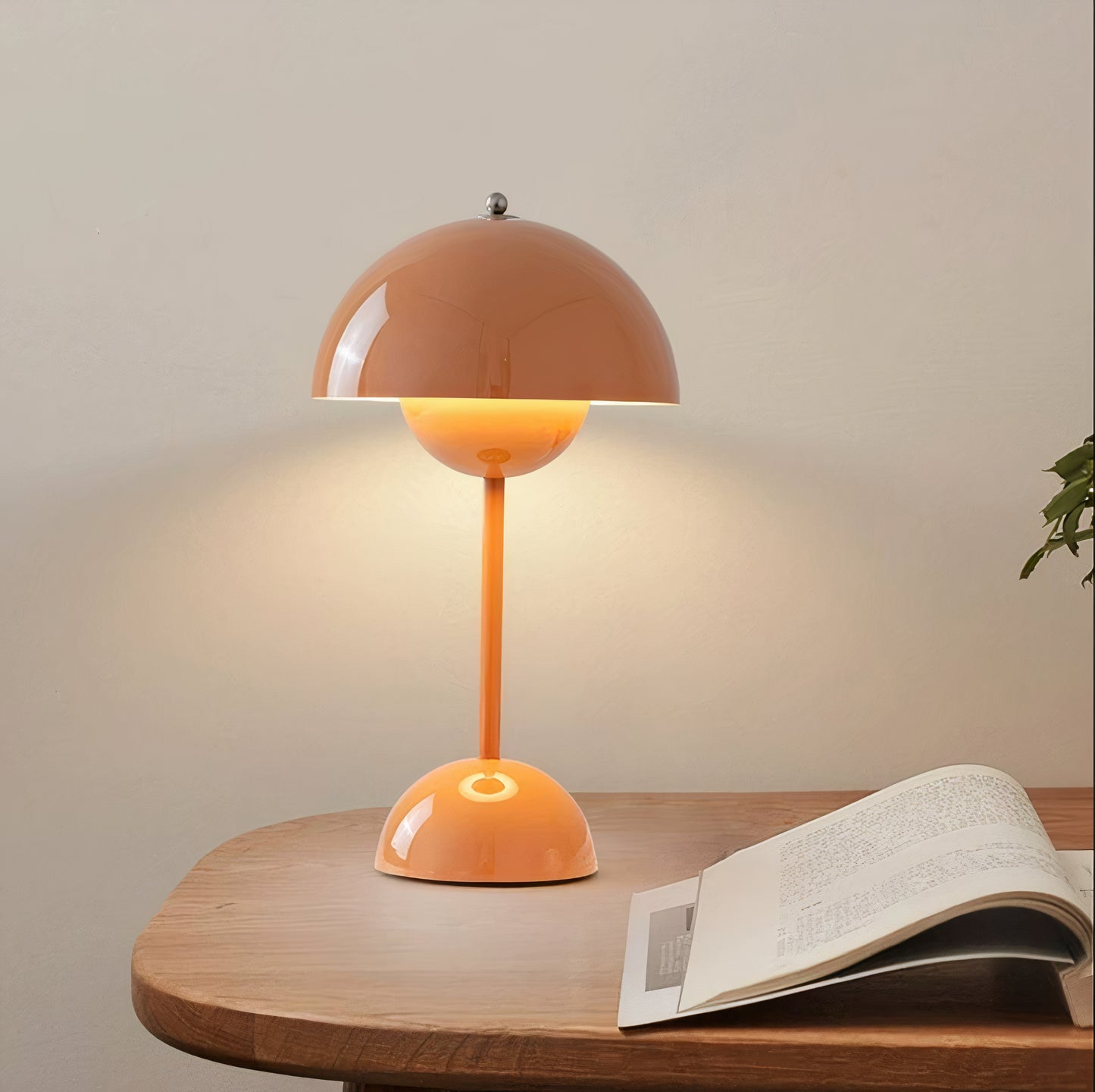 Gloss Dome Cordless Table Lamp