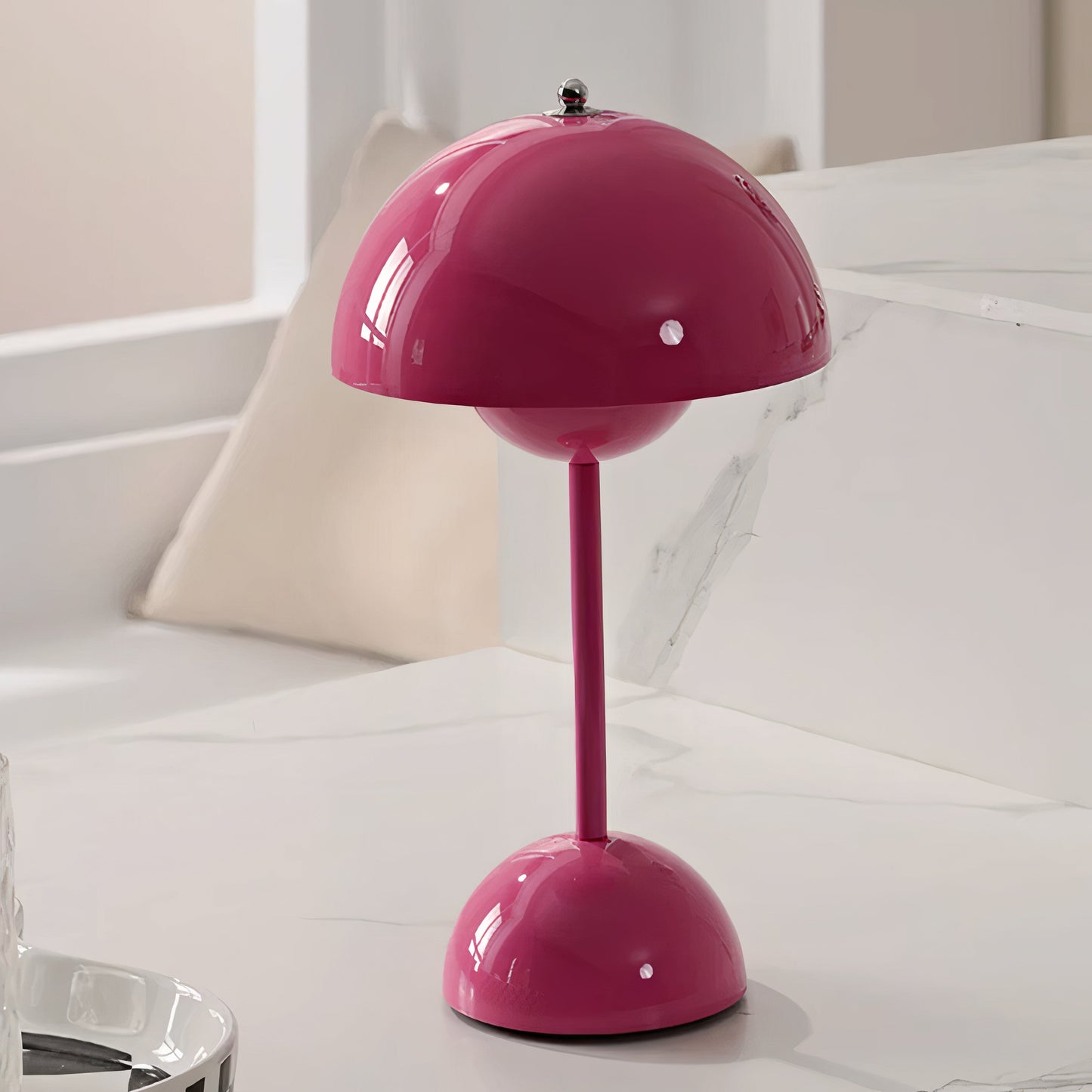 Gloss Dome Cordless Table Lamp