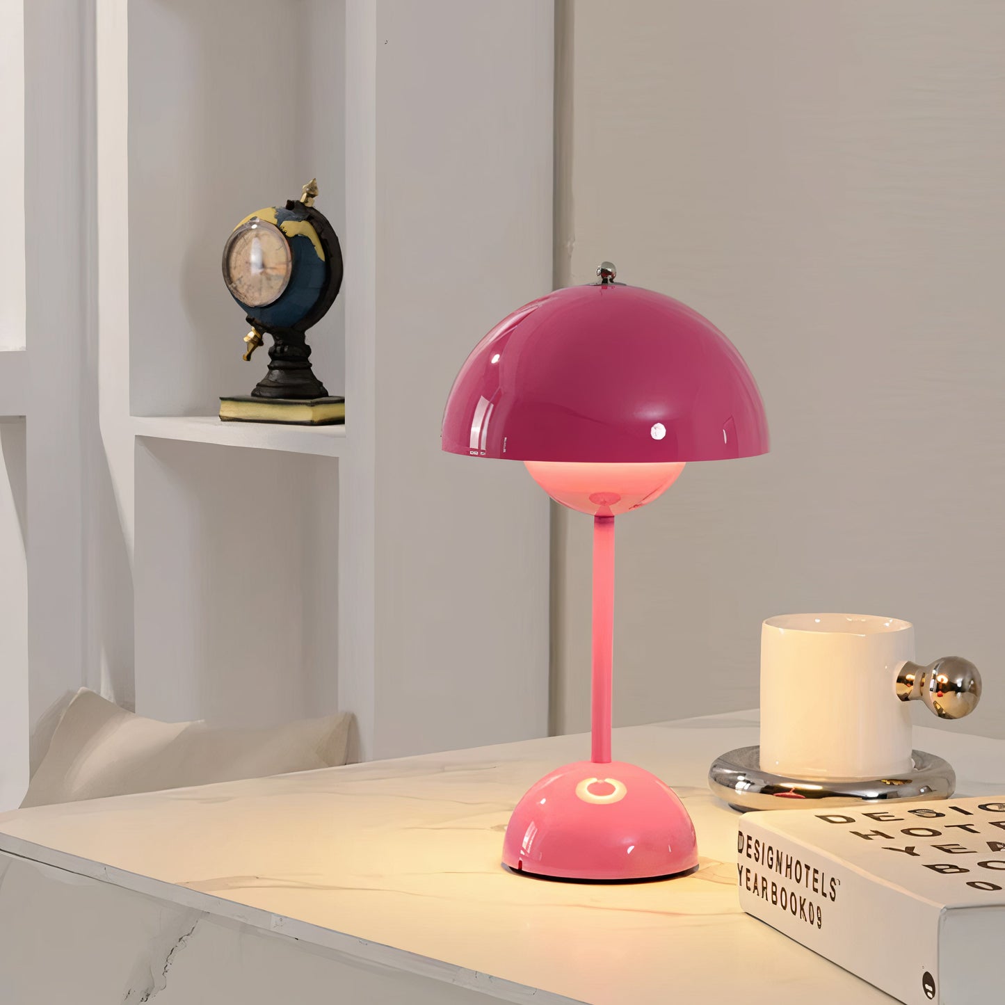 Gloss Dome Cordless Table Lamp