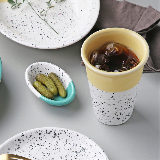 Ardin Essentials Speckled Ceramic Tumbler - detail view