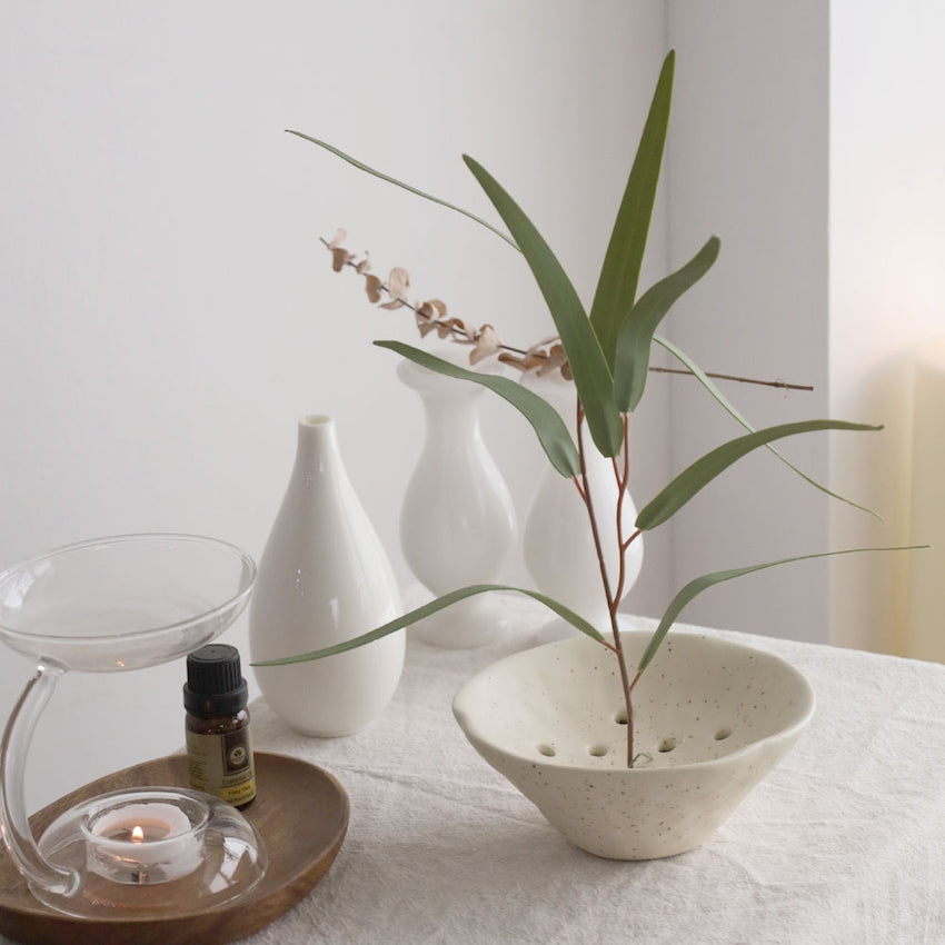Ikebana Ceramic Vase