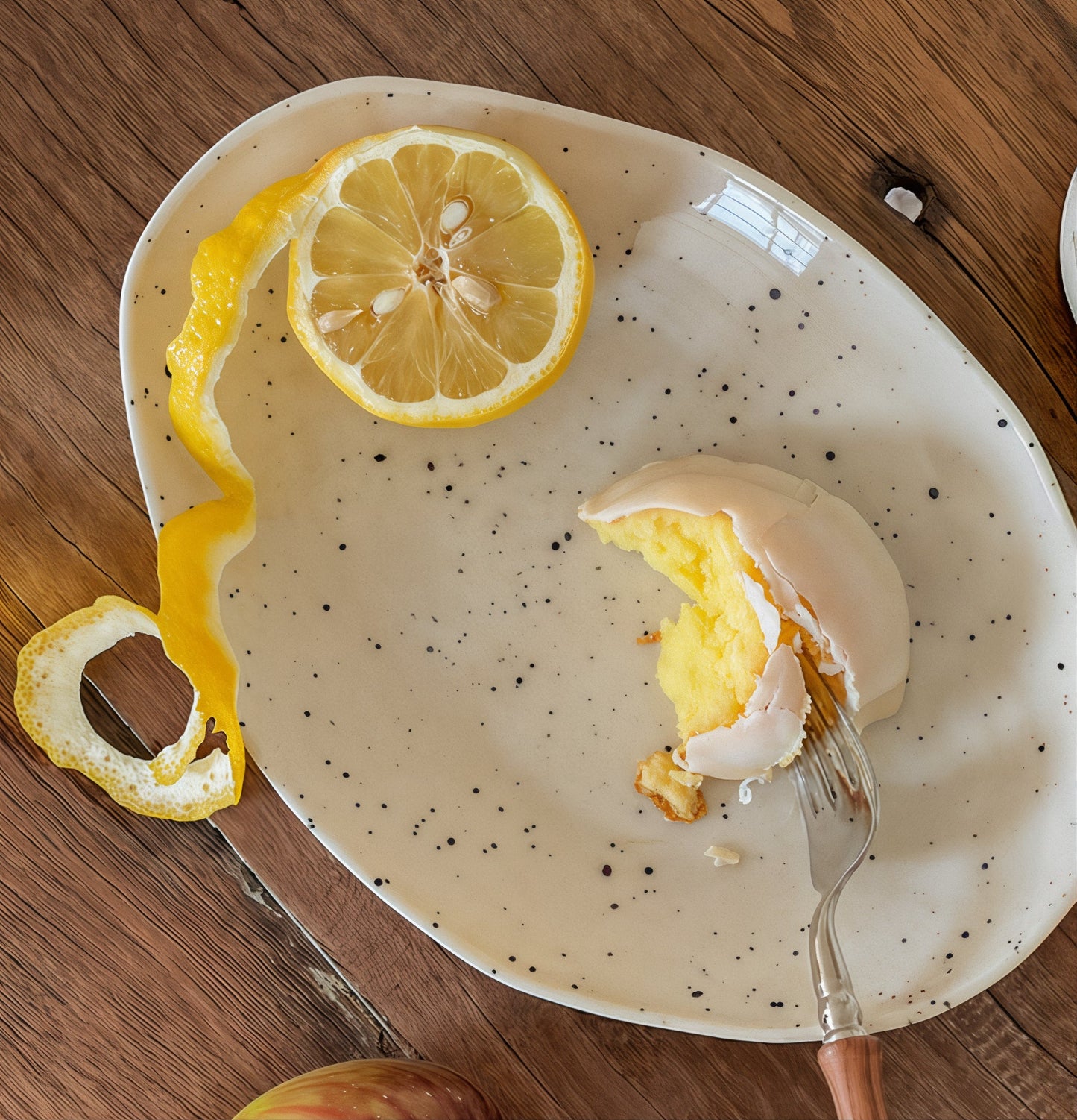 Speckled Oval Plate