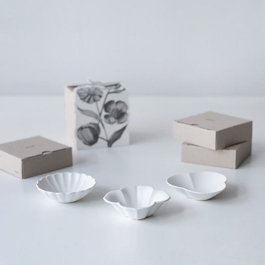 Mujagi Petal Ceramic Dish 3-Piece Gift Set (3-Piece)