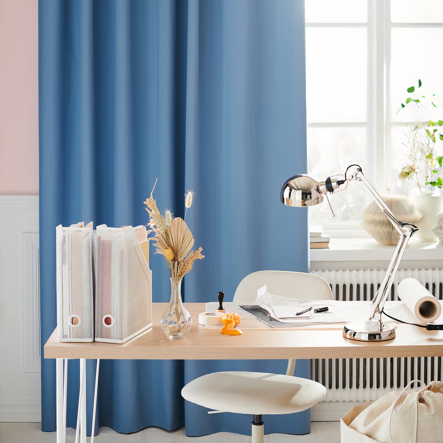 Adjustable Chrome Task Lamp