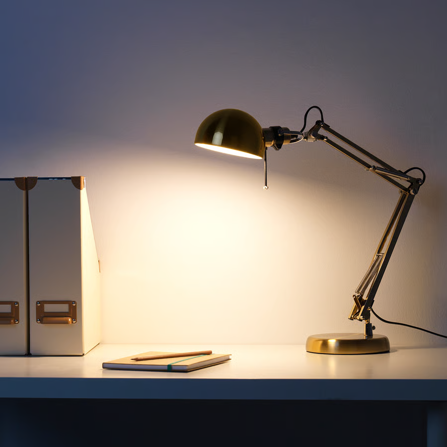Adjustable Chrome Task Lamp