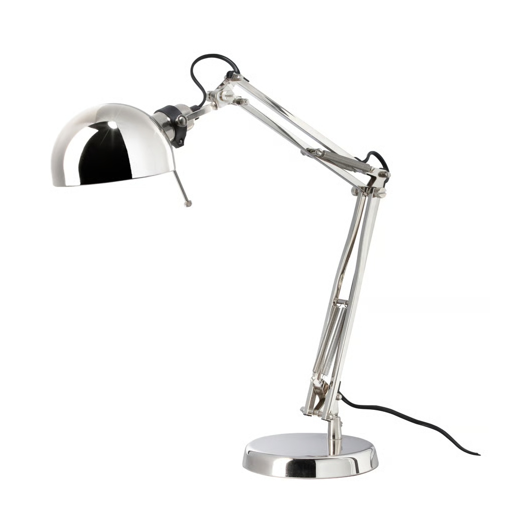 Adjustable Chrome Task Lamp