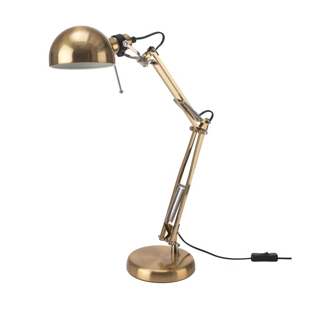 Adjustable Chrome Task Lamp