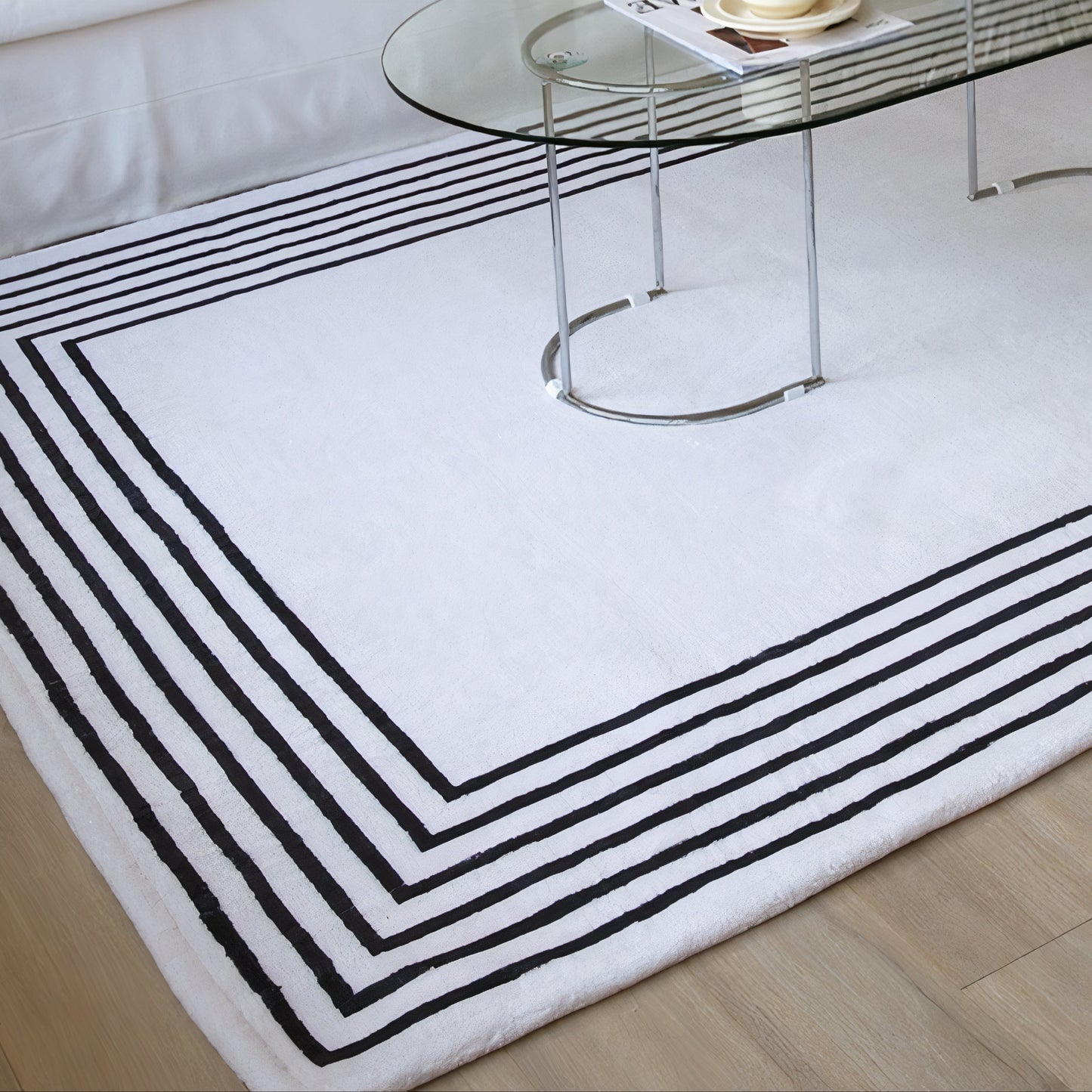 Seasonless Sqaure Stripe Rug