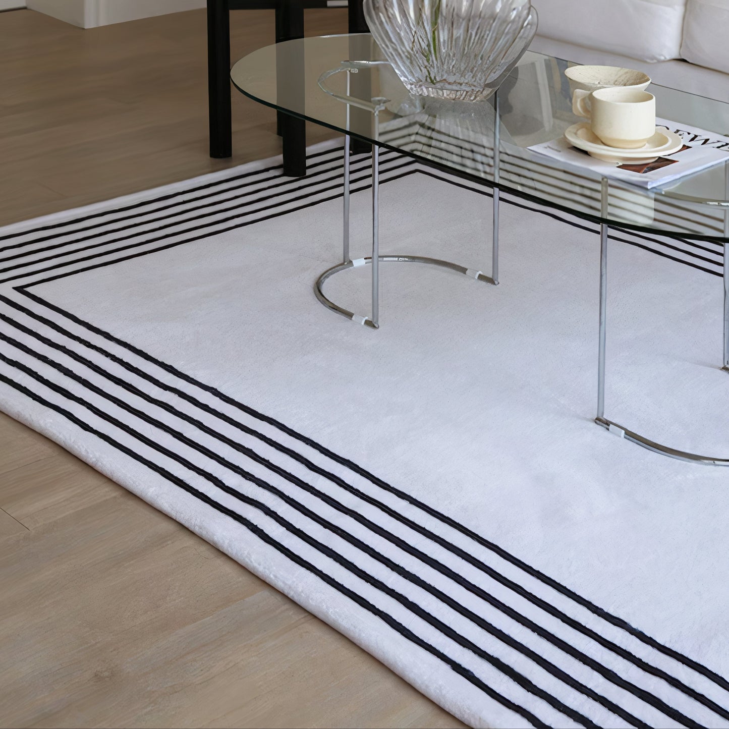 Seasonless Sqaure Stripe Rug