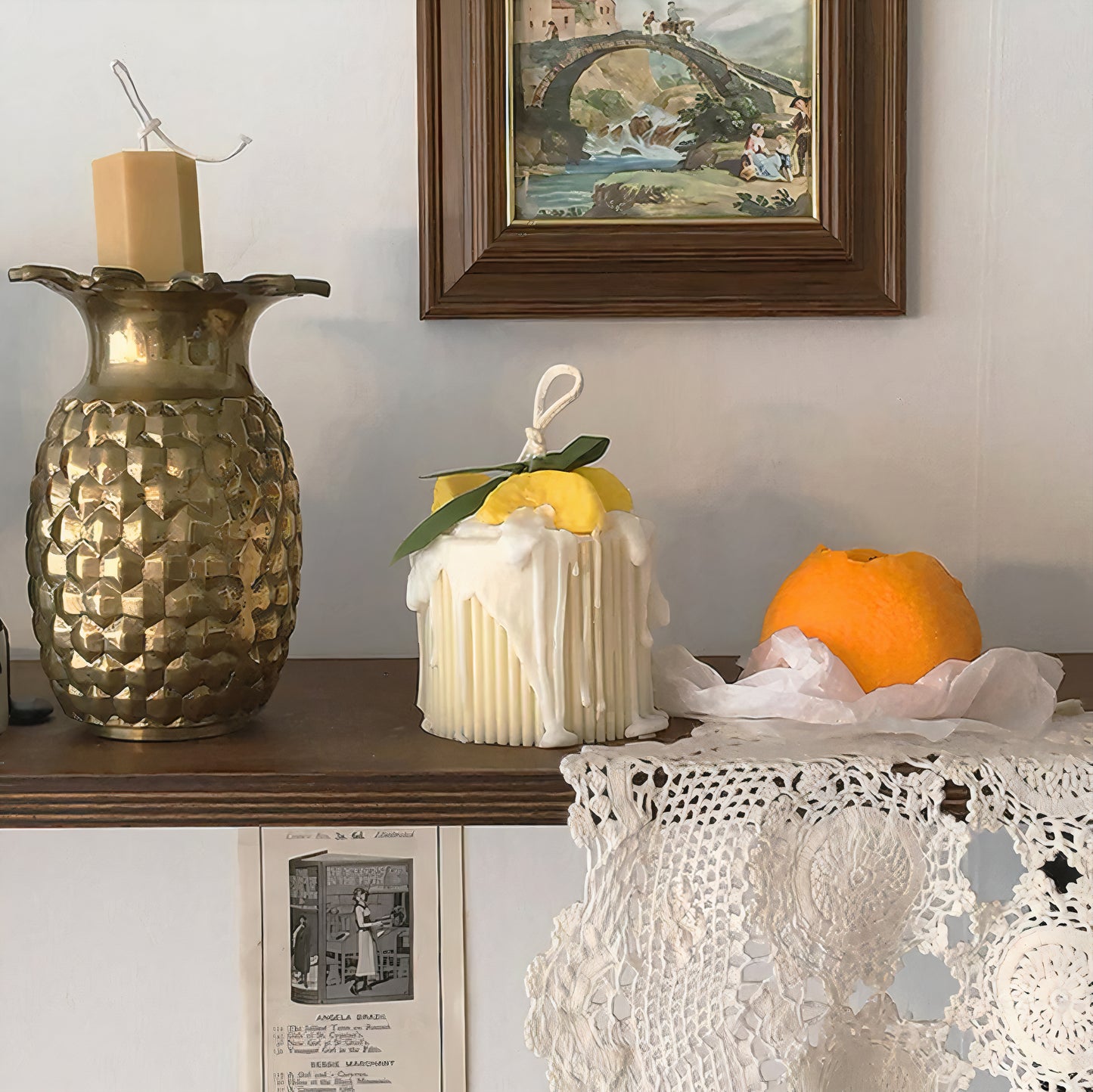 Orange Object Candle
