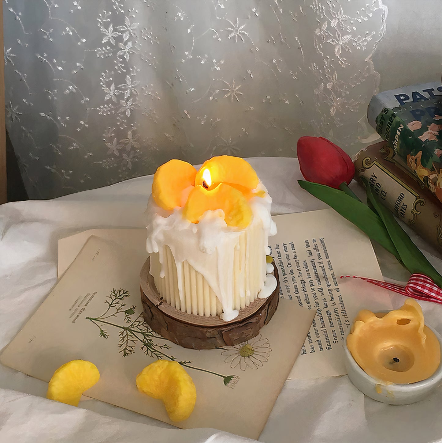 Orange Object Candle
