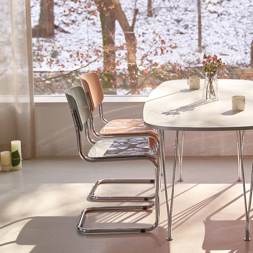 Glossy Cantilever Chair