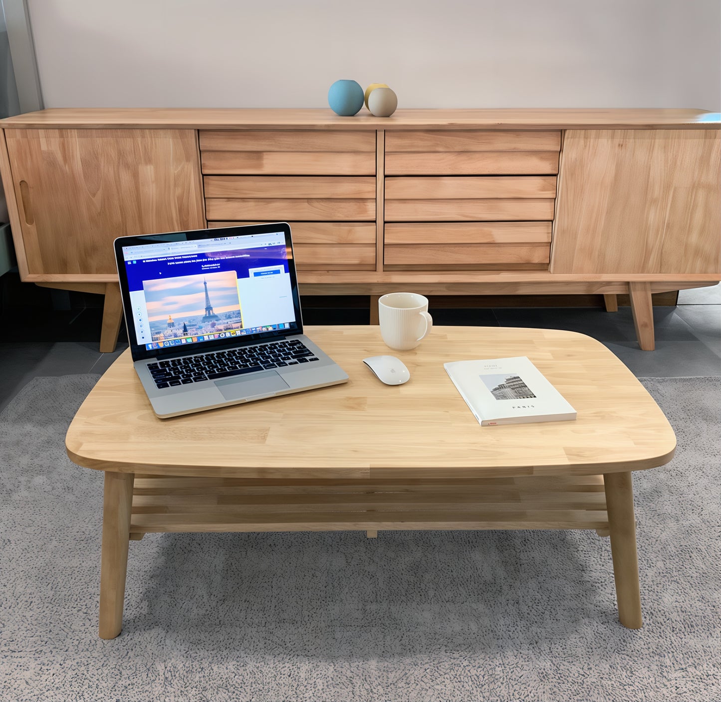 Foldable Wooden Coffee Table