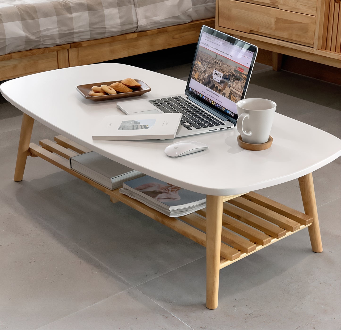 Foldable Wooden Coffee Table