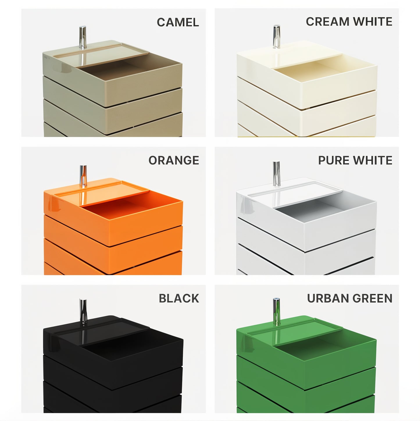 5-Tier Rotating Storage Trolley