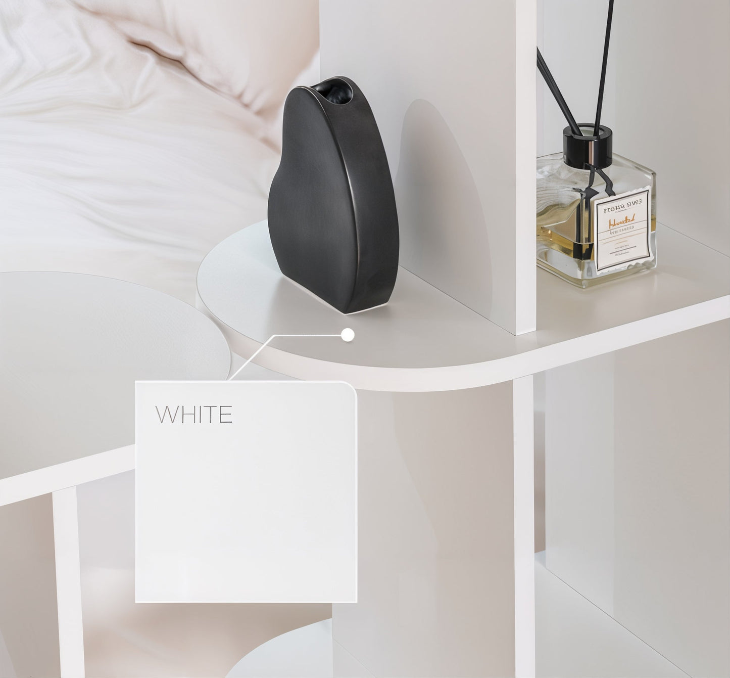 3-Tier Round Edge Open Shelf