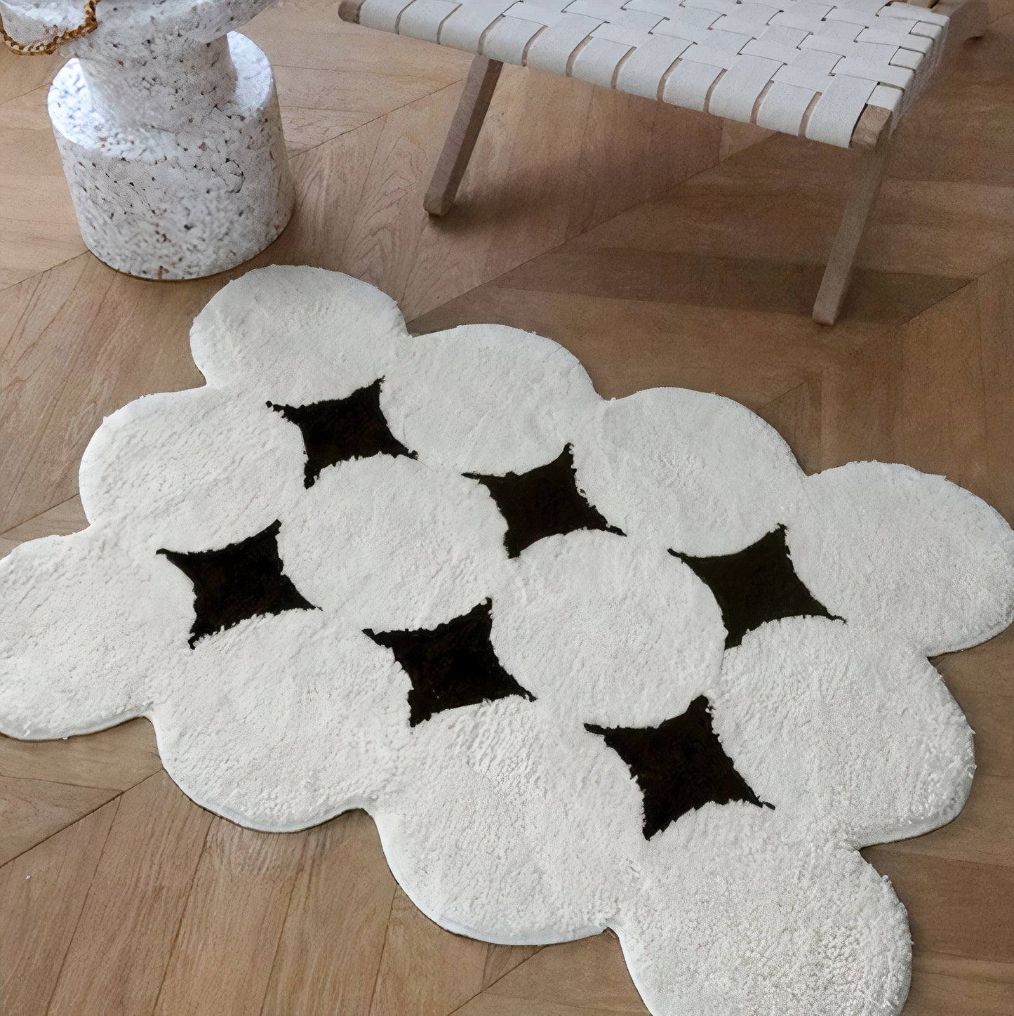 Tufted Mini Rug / Bath Mat