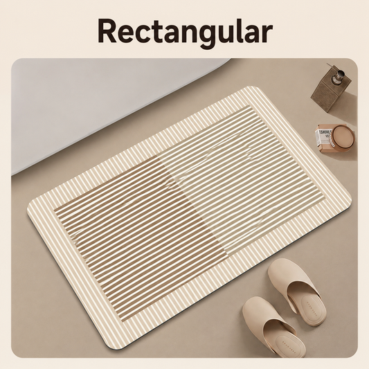 Quick Absorbing Earth Patterned Bath Mat