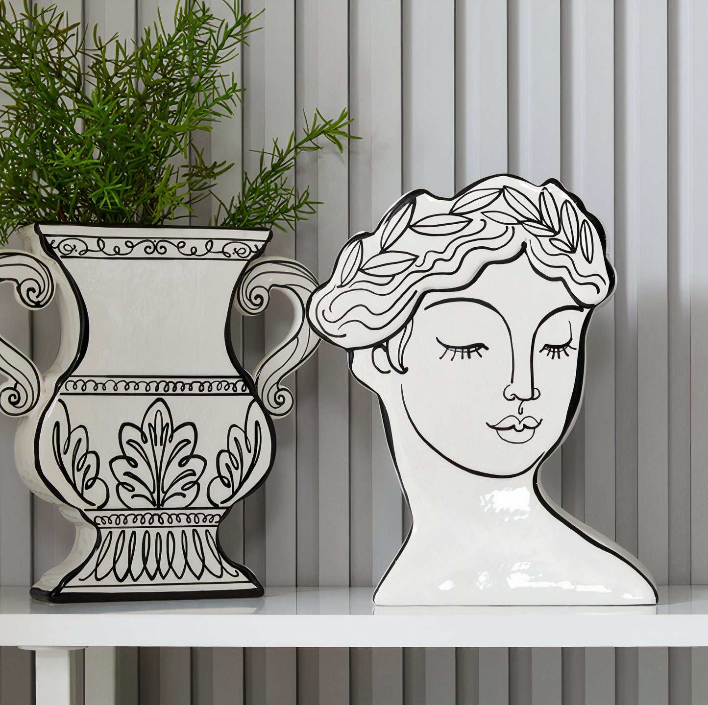 2D French Illustration Vase