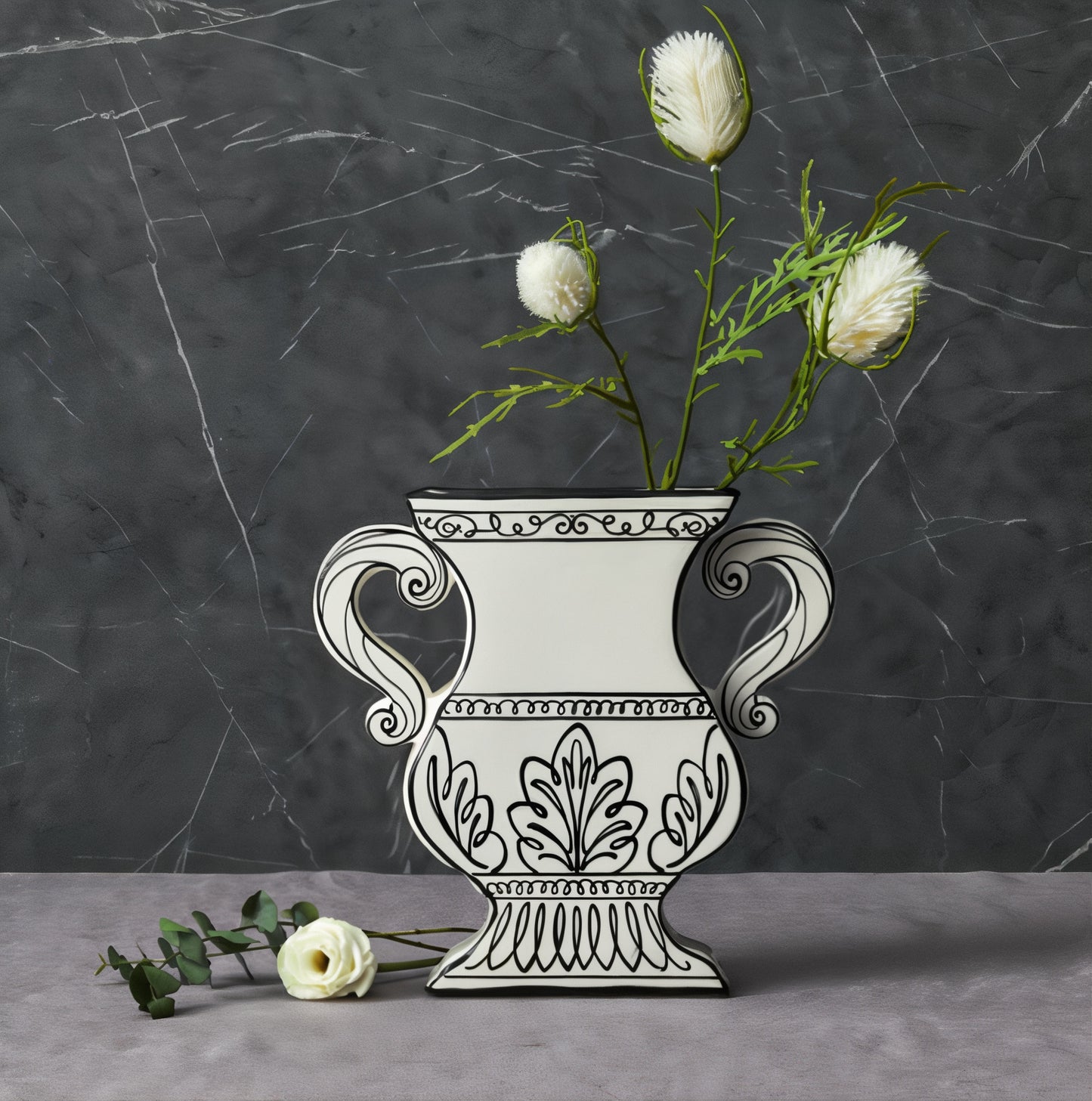 2D French Illustration Vase