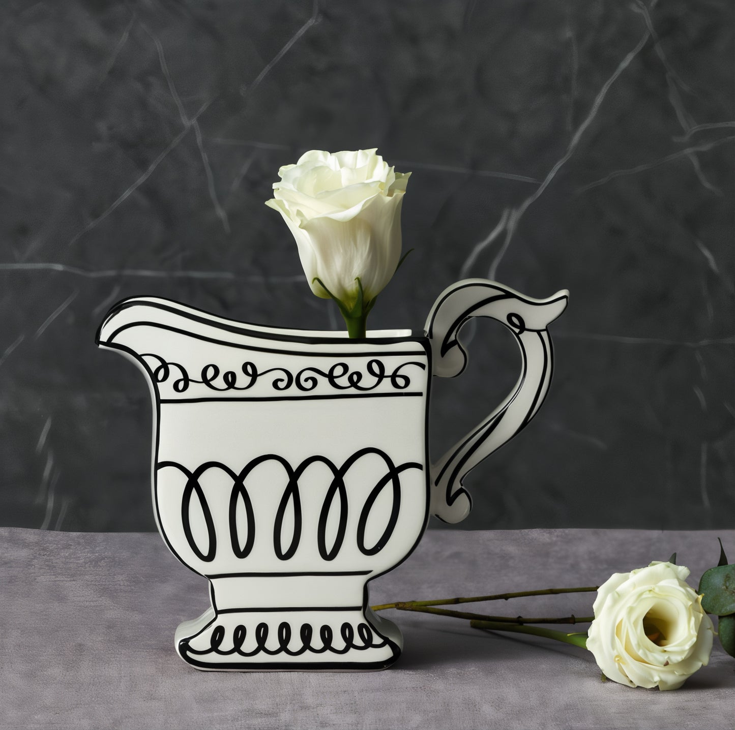 2D French Illustration Vase