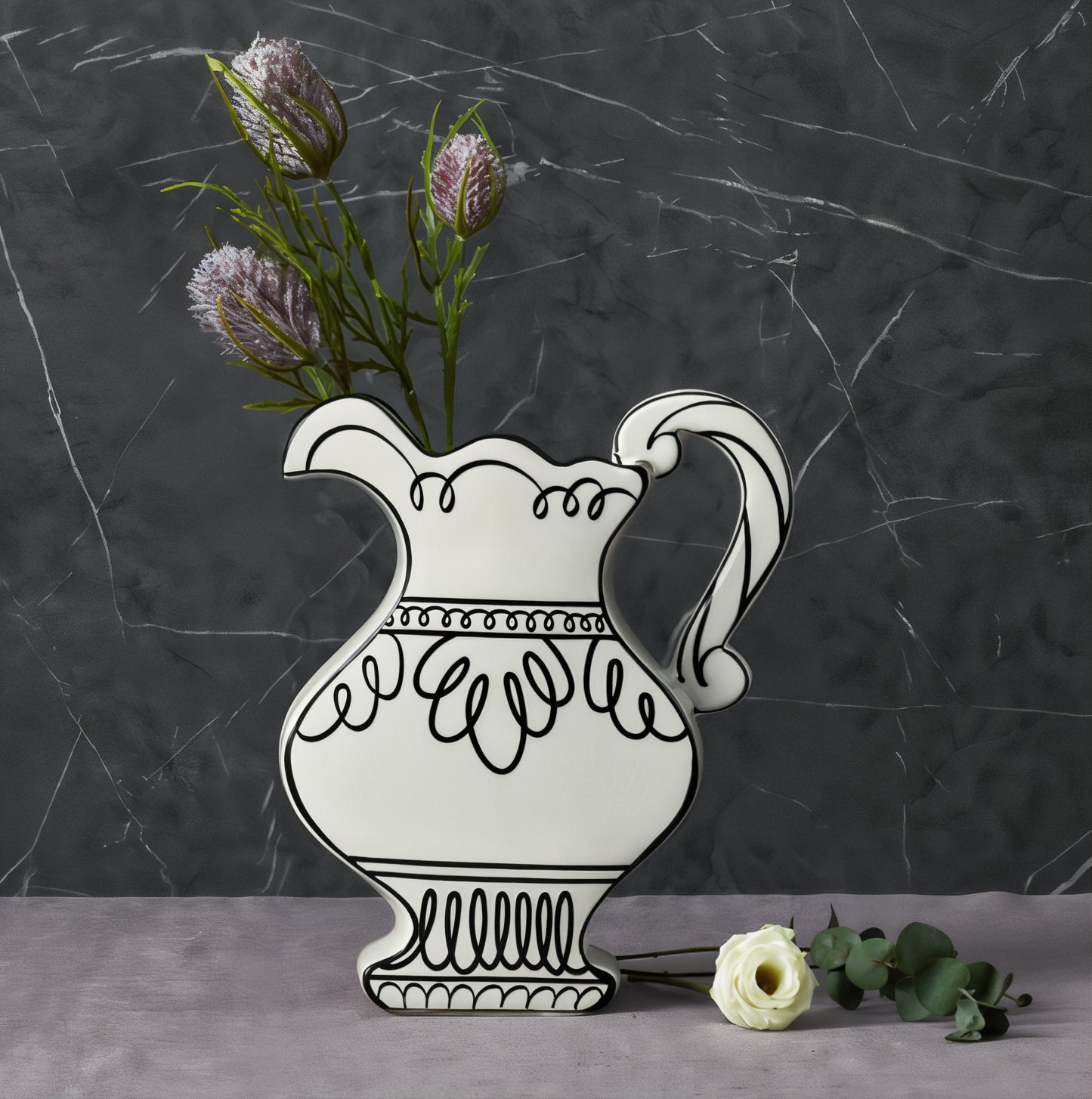 2D French Illustration Vase