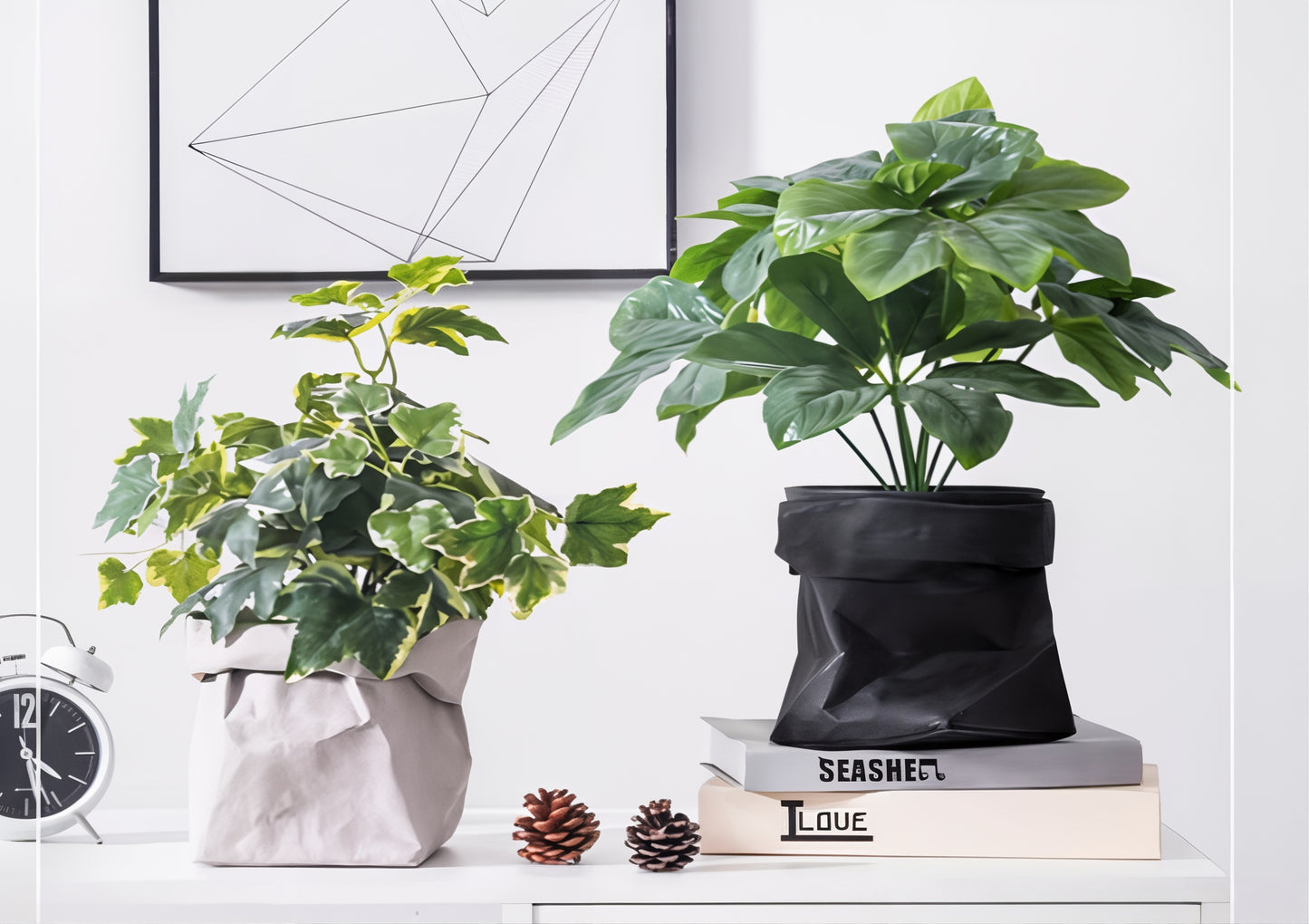 Washable Kraft Paper Planter Cover