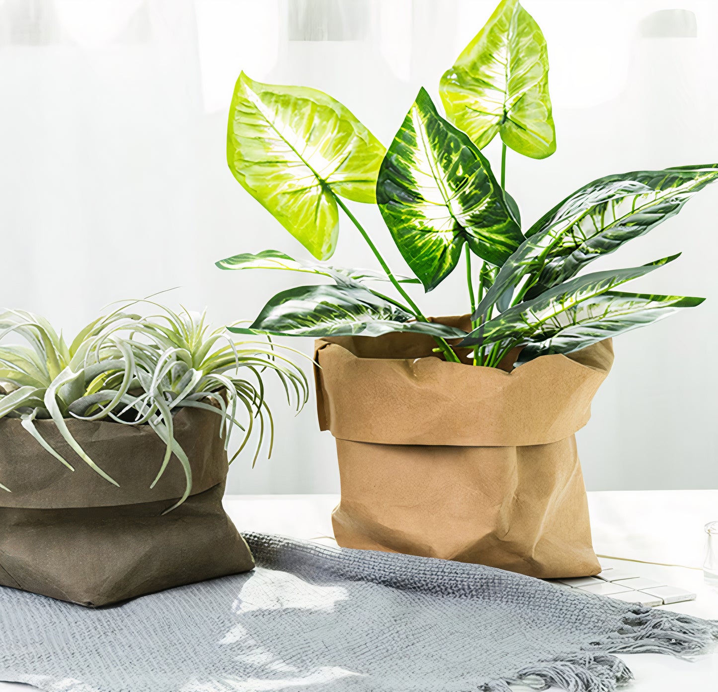 Washable Kraft Paper Planter Cover