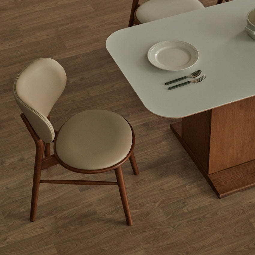 Solid Wood Cushioned Dining Chair