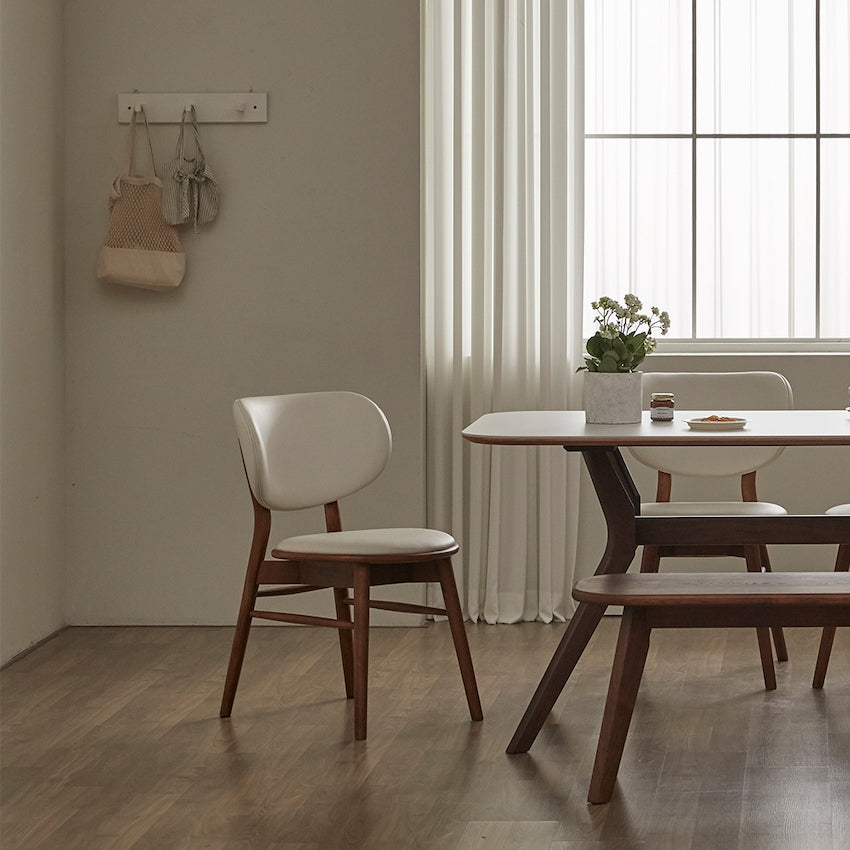 Solid Wood Cushioned Dining Chair