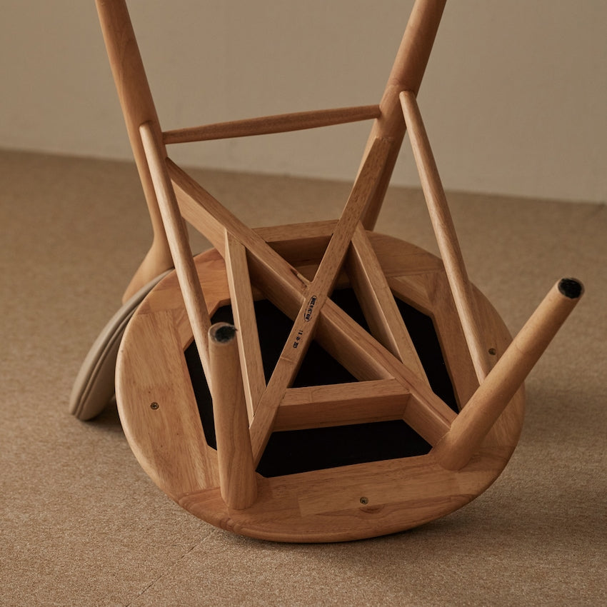 Solid Wood Cushioned Dining Chair